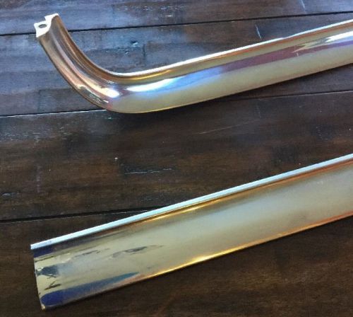 61 62 63 lincoln continental rear panel moldings, under deck trunk lid stainless