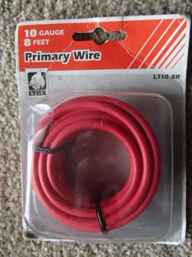 Lynx 10 gauge 8ft primary wire/ red l110-8r
