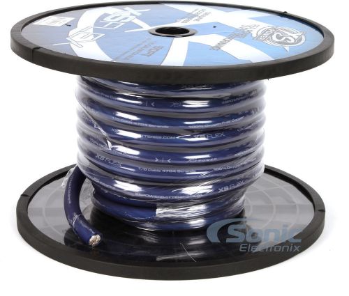 Xs power xpflex0bl-50 50 ft. spool of 0 awg blue 10% ofc power/ground cable