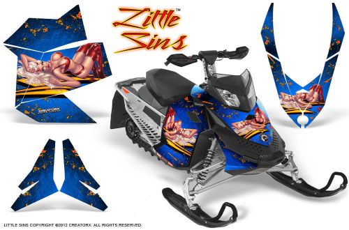Ski-doo rev xp snowmobile sled creatorx graphics kit wrap decals lsbl