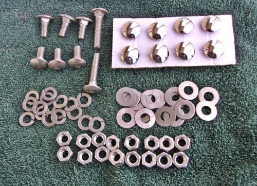 Polished stainless steel running board bolt kit 1953-1956 ford f100 40 pieces