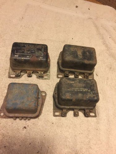 Vintage voltage regulators american bosch echlin automotive lot of 4 terminals