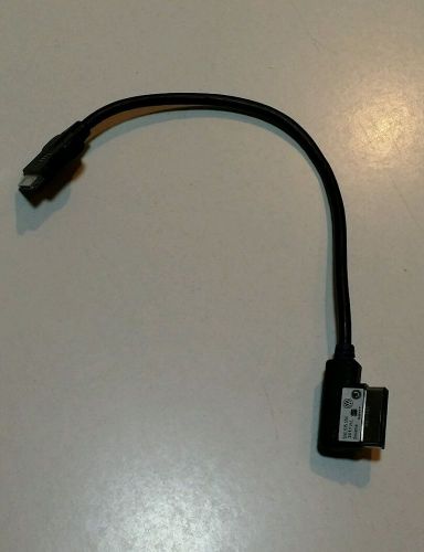 Vw music interface iphone/ipod cable mdi adapter charger part#  5n0035554