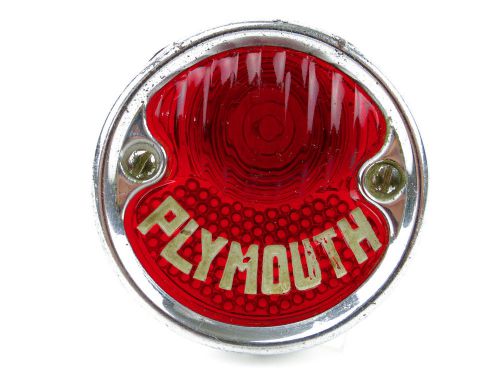 1932 1933 plymouth mopar accessory passenger script tail light lamp lens &amp; bezel