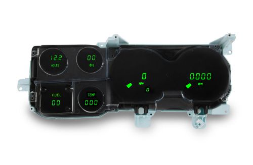 Chevy truck digital dash panel for 1973-1987 gauges gmc intellitronix green leds