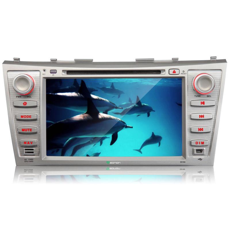 Toyota camry 8" 2 din car dvd player gps stereo fm radio usb bluetooth ipod map