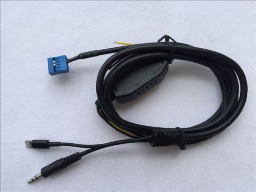 New wholesale! ! ! bmw 318 e46 aux line + iphone5/5s/6/6s charger interface