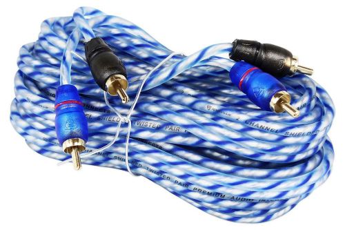 Rockville rtr172 17 foot 2 channel twisted pair rca cable split pin 100% copper
