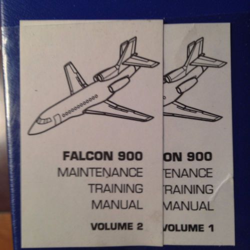Falcon 900 maintenance training manuals, a 2 vol. set