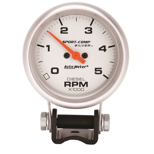 Autometer 3788 sport-comp silver mini tachometer