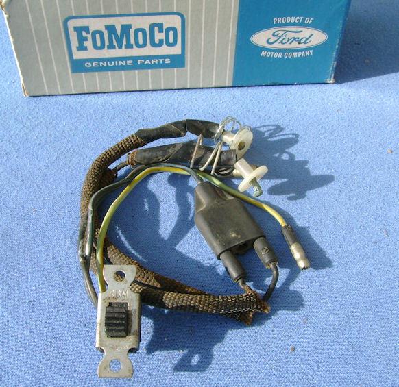 Ford thunderbird map light switch and wire assembly 1964 1965 lincoln mercury