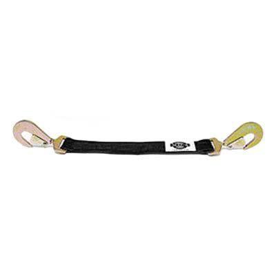 Mac's custom tie-downs tie down strap twisted snap hook black 4' 10000 lb. strap