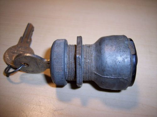 Vintage new universal car truck tractor  ignition switch key starter   nos