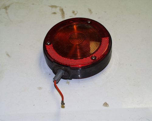 Nos tail light marker with mounting bolt &amp; wire sae-ia70 ls364 5-3/4&#034; diameter