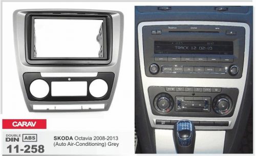Carav 11-258 2-din car radio fascia dash installation kit frame skoda octavia