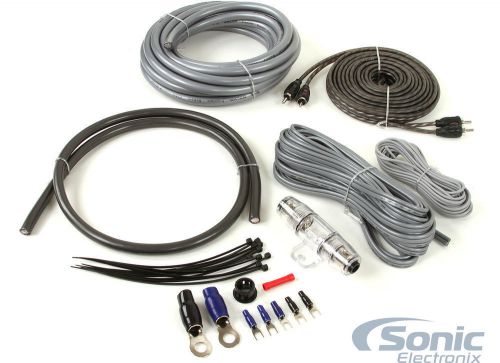 New belva bak42bk complete 4 gauge amplifier wiring kit w/rca interconnect cable