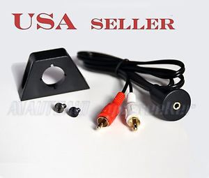 2rca to 3.5mm port flush mount kit for car dashboard bicycle motorcycle 2545