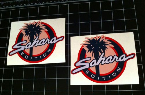 Sahara edition decals stickers wrangler cj yj tj jk rubicon unlimited 4x4 sport