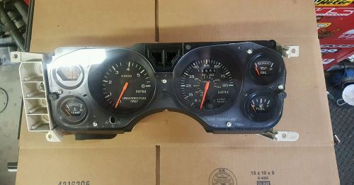 Full instrument cluster from 1986 mustang gt speedo tach charge temp oil &amp; fuel