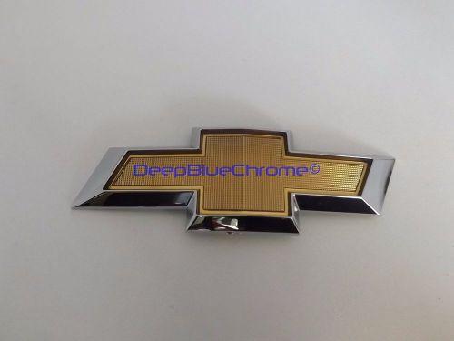 Chevrolet camaro chrome gold bow tie emblem 10-13 rear trunk badge genuine oem