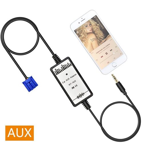 Car stereo 3.5mm auxiliary audio input ipod iphone adapter for 1999-2003 honda