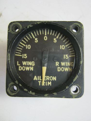 Aileron trim indicator gauge aircraft ge dj-11 8dj11 general electric