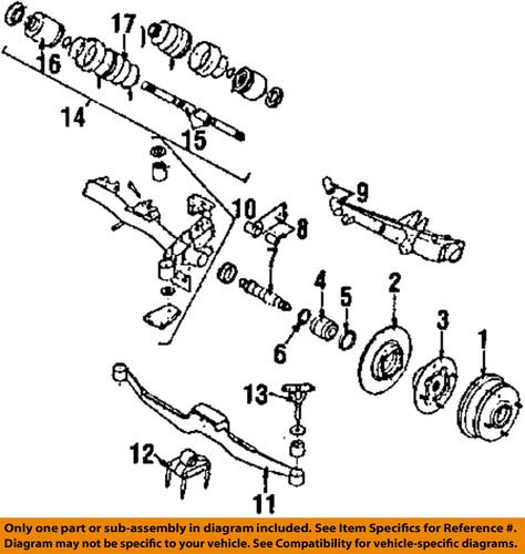 Subaru oem 723228020 rear suspension-spindle