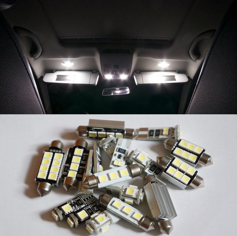 7pcs white led smd interior light kit canbus for bmw e46 3 series coupe