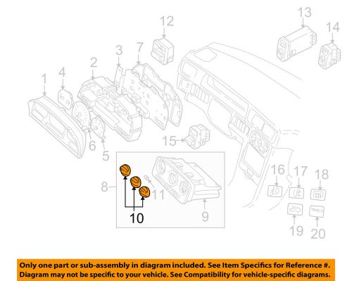 Volvo oem 98-00 v70 cluster switches-heater control knob 9171637