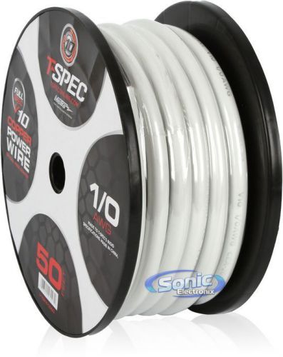 Tspec v10pw1050 50 ft 1/0 gauge v10 full ofc true spec power/ground wire/cable