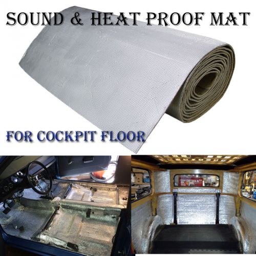 27sqft 6mm cockpit floor sound deadener heat proof insulation mat for toyota*