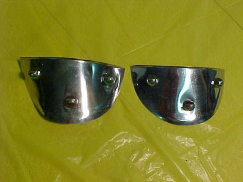 Vintage motorcycle car truck headlight glass marble covers harley triumph ratrod