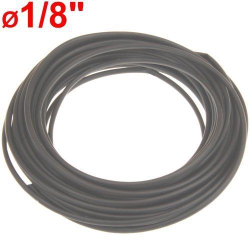 50 ft Ø1/8&#034; heat shrink tubing wire wrap black polyolefin 2:1 shrink ratio