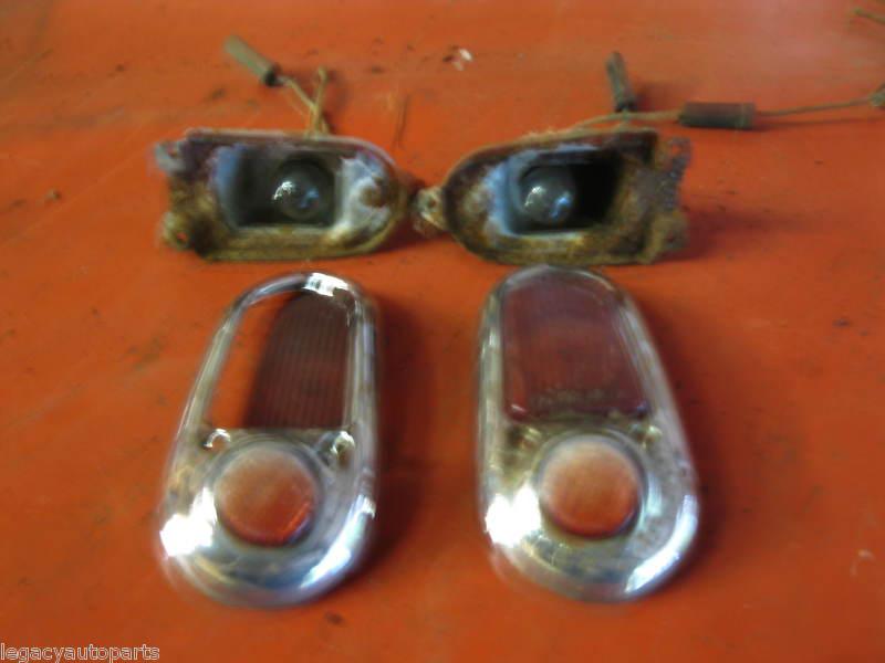 1949 1950 1951 chevy deluxe taillights bezels and buckets