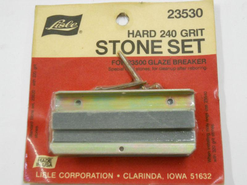 Lisle tools 240 grit stone set for engine stone hone "glaze breaker" made in usa