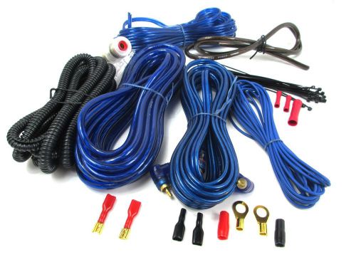 8 gauge amp kit amplifier install wiring complete 8 ga installation cables bl