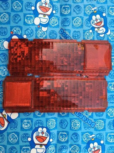 Datsun 1000 sunny b10 coupe tail light lamps red lens lh rh genuine nos japan