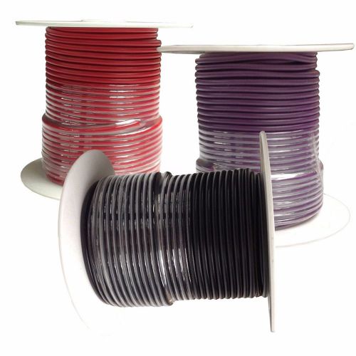 14 gauge primary wire : copper stranded : 3-100 foot rolls : choose your colors!