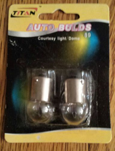 #89 auto bulb dome light, license light, glove box, turn signal light bulbs 2 pk
