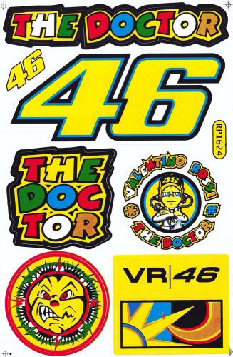 1 sheet thedoctor valentino rossi motorcycle atv bike racing decal sticker sk155