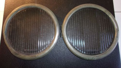 1920&#039;s spreadlight glass headlight lenses &amp; bezels 631856   -   ms169