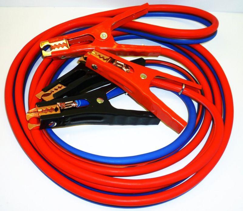 Heavy duty jumper cables 6 gauge 500 amp extra long 12 feet with car bag