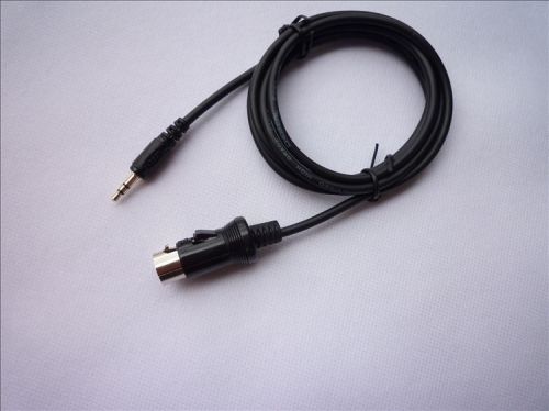Alpine kcm-123b mp3 ipod aux audio input adapter to 3.5mm 8 pin m-bus male cable