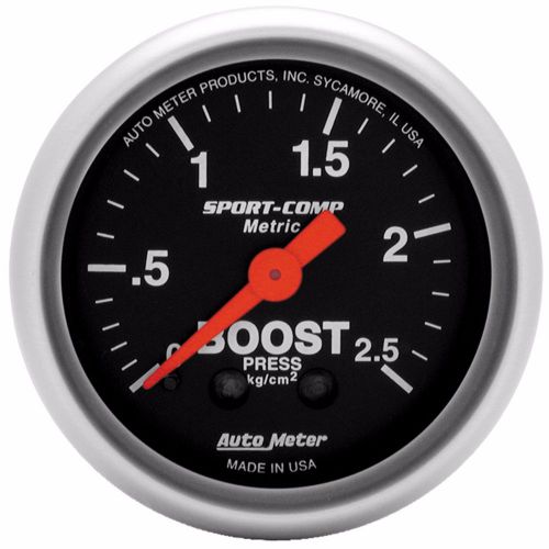 Autometer sport-comp analog boost pressure gauge * 3304-j *
