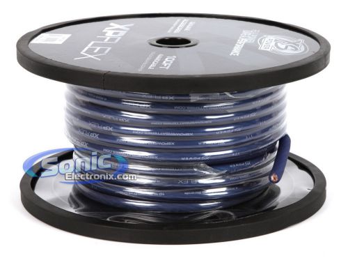 Xs power xpflex4bl-100 100 ft. spool of 4 awg blue ofc power/ground cable