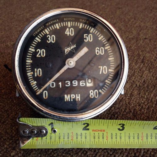 Stewart warner 821925 gauge polaris vintage speedometer odometer