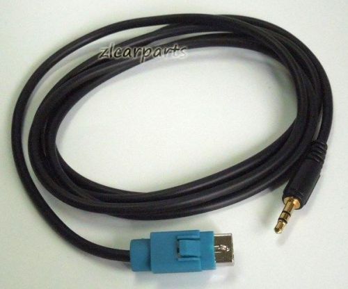 Car aux audio cable input adapter for alpine kce-236b cda-9852e cda-9856e