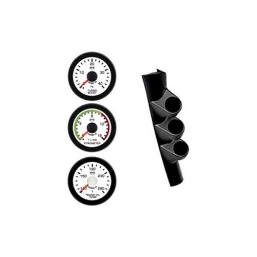 Isspro r50063r - ev2 dual full a-pillar gauge kit
