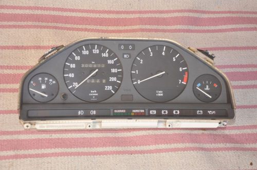 Bmw e30 euro speedometer instrument cluster oem rare germany motometer