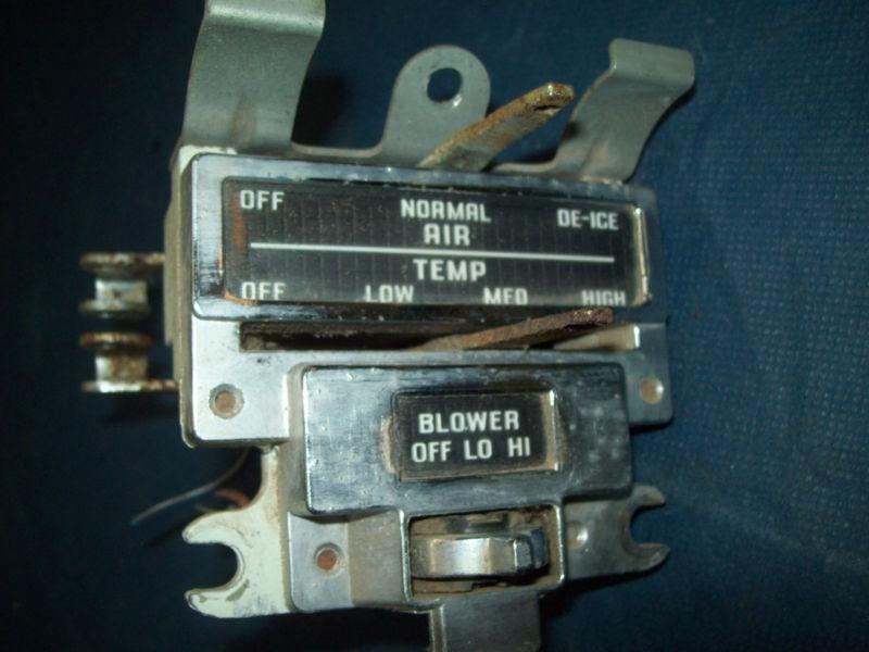 1957 pontiac 2d h/t heater controls
